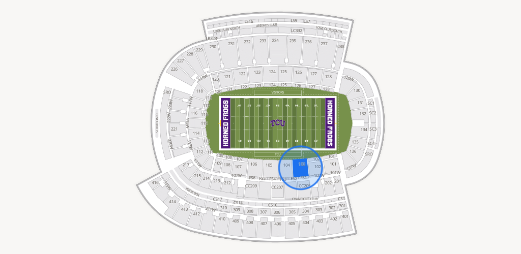 Amon G. Carter Stadium Seating Chart