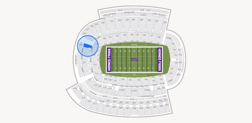 Amon G. Carter Stadium Seating Chart