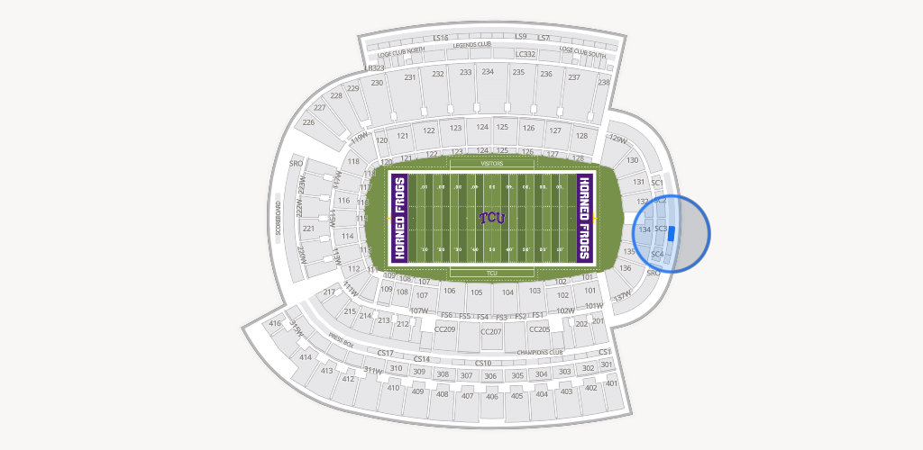 Amon G. Carter Stadium Seating Chart