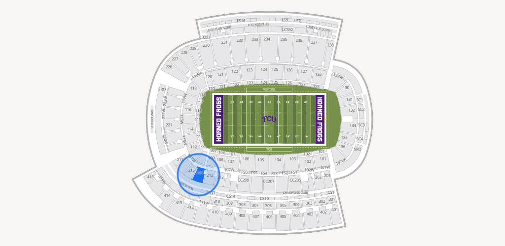 Amon G. Carter Stadium Seating Chart