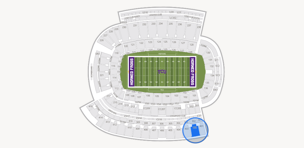 Amon G. Carter Stadium Seating Chart