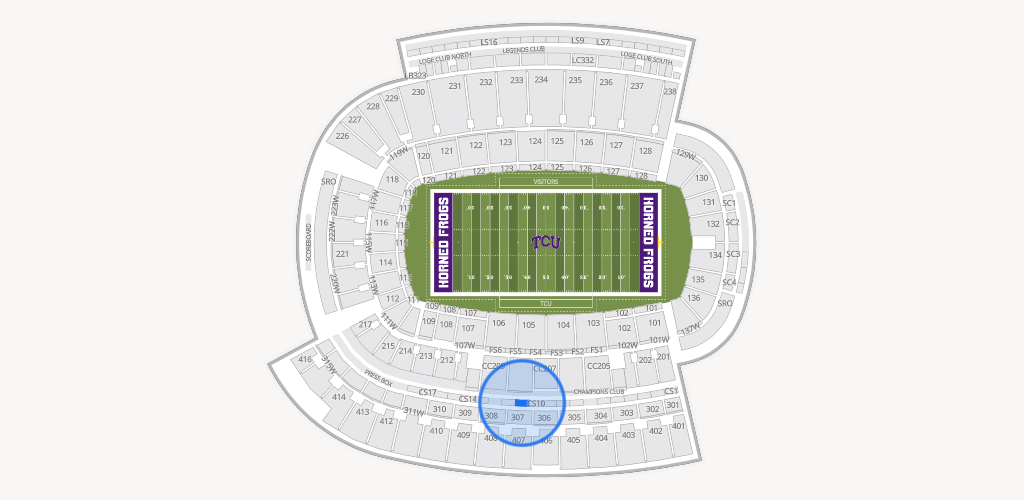 Amon G. Carter Stadium Seating Chart