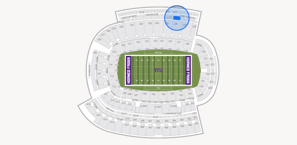 Amon G. Carter Stadium Seating Chart