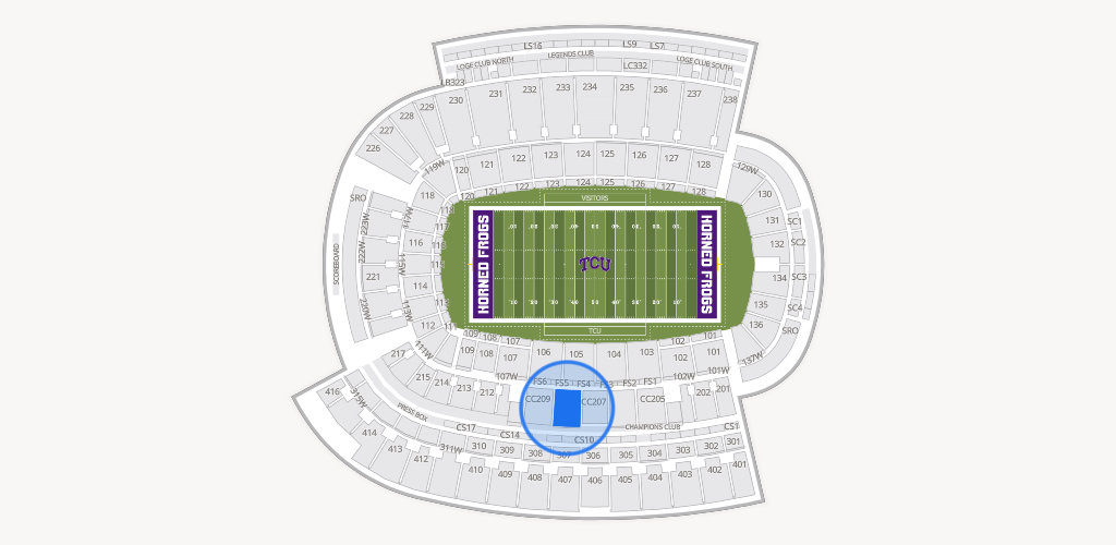 Amon G. Carter Stadium Seating Chart
