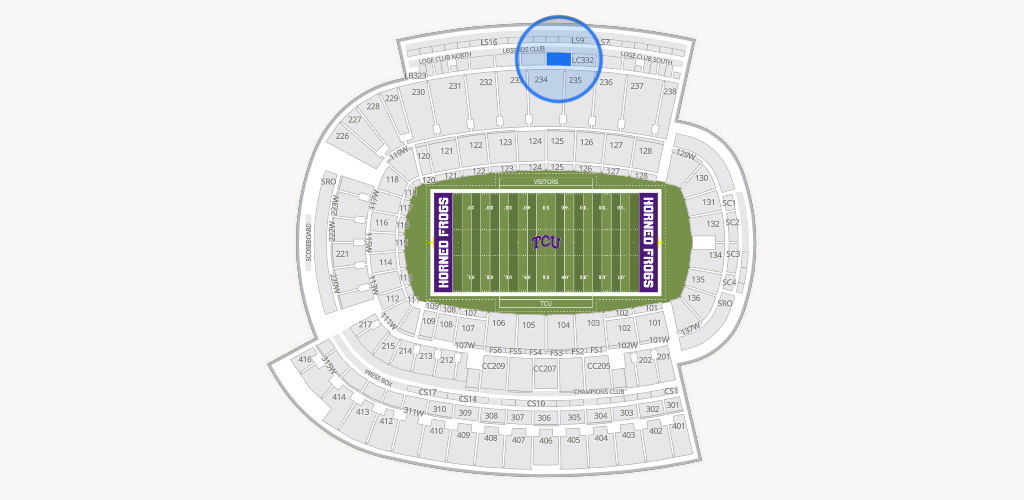 Amon G. Carter Stadium Seating Chart