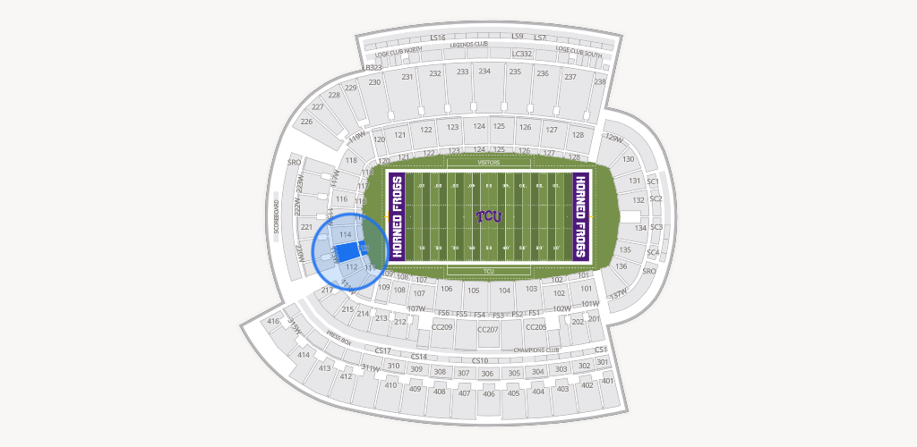 Amon G. Carter Stadium Seating Chart