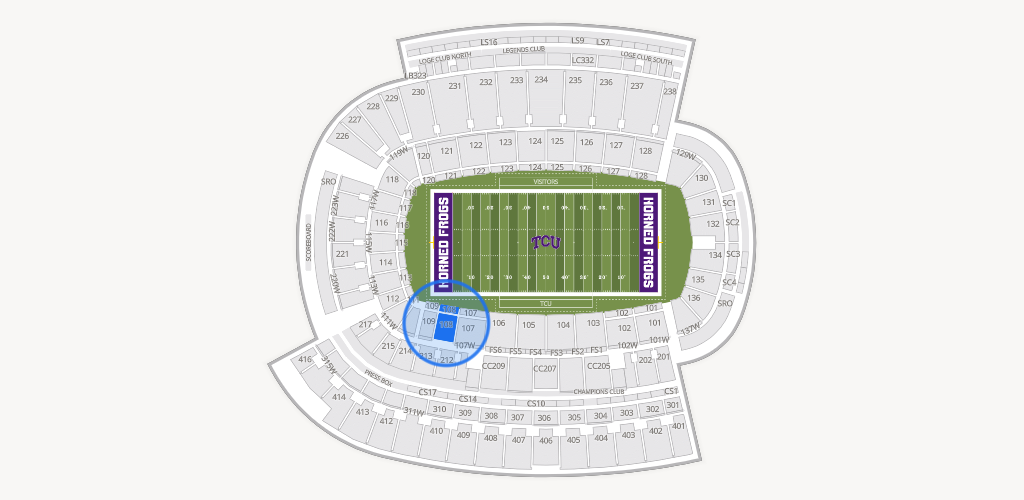 Amon G. Carter Stadium Seating Chart