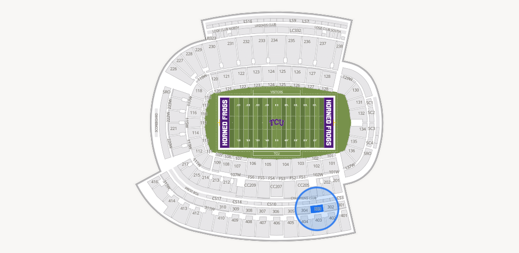 Amon G. Carter Stadium Seating Chart