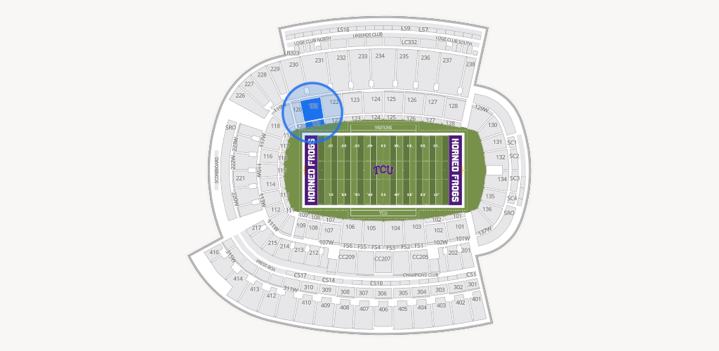 Amon G. Carter Stadium Seating Chart