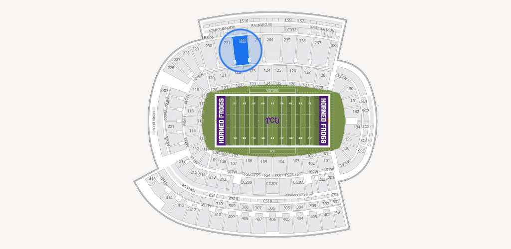 Amon G. Carter Stadium Seating Chart
