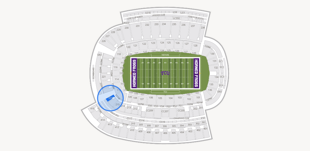 Amon G. Carter Stadium Seating Chart
