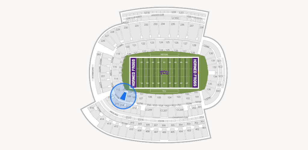 Amon G. Carter Stadium Seating Chart