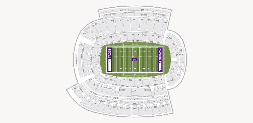 Amon G. Carter Stadium Seating Chart