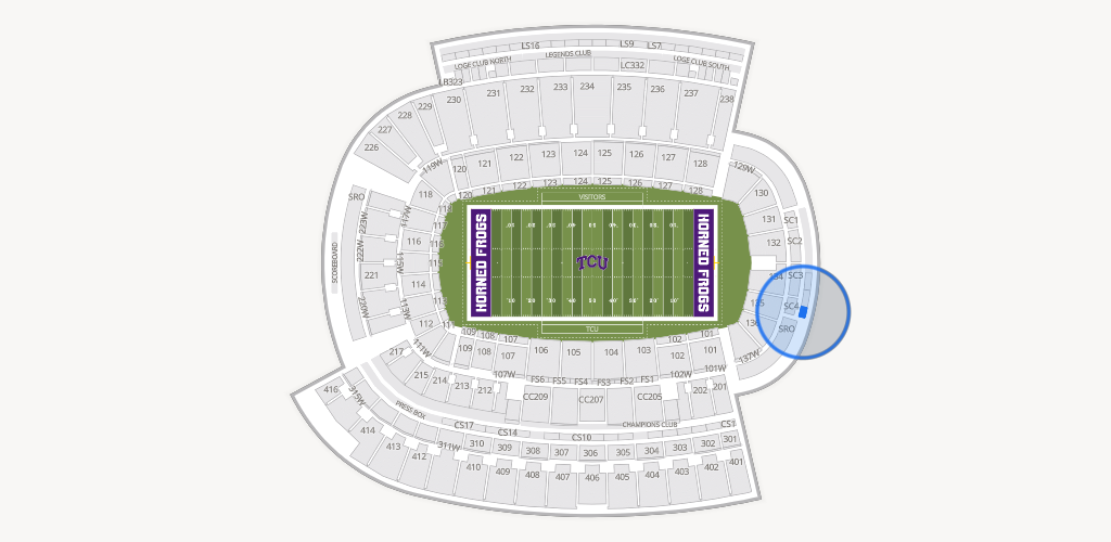 Amon G. Carter Stadium Seating Chart