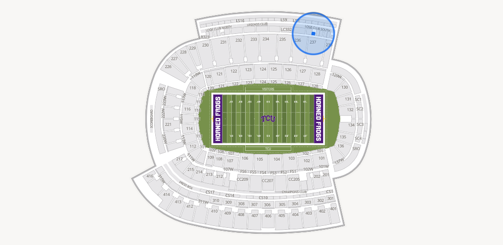 Amon G. Carter Stadium Seating Chart
