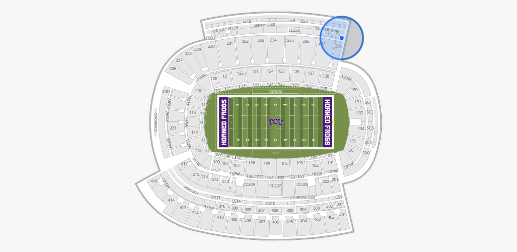 Amon G. Carter Stadium Seating Chart