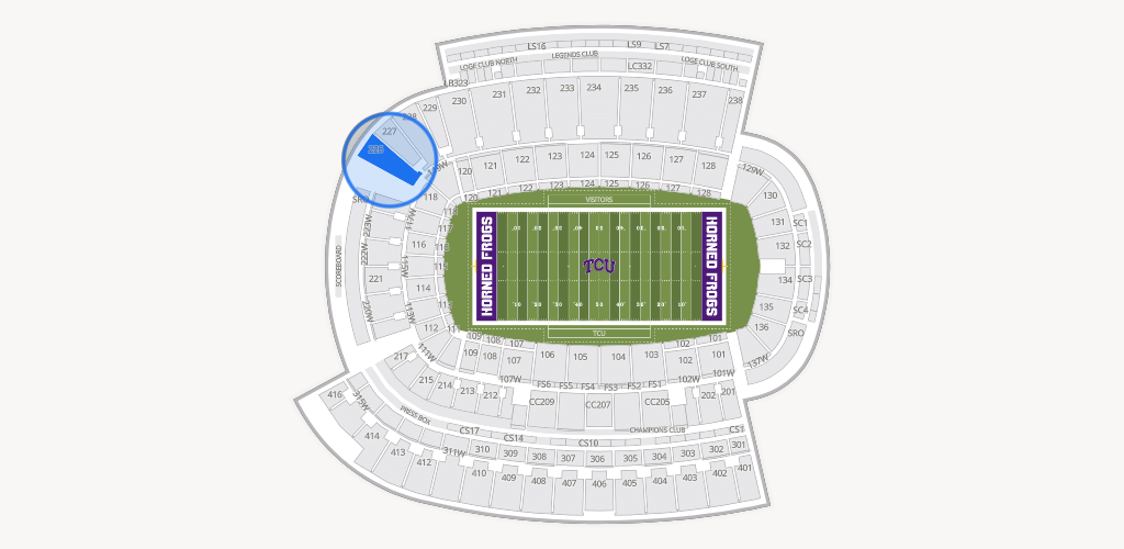 Amon G. Carter Stadium Seating Chart
