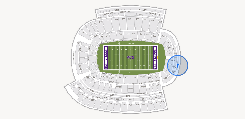 Amon G. Carter Stadium Seating Chart