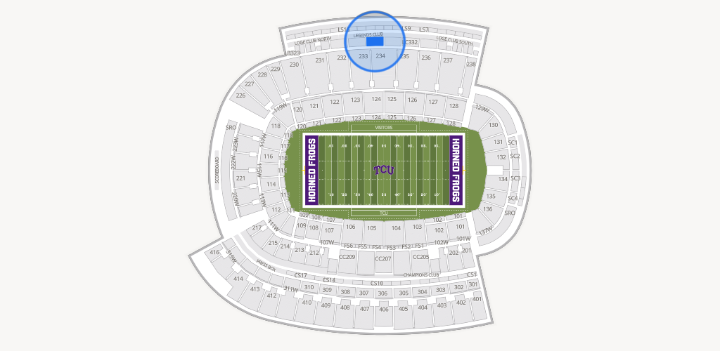 Amon G. Carter Stadium Seating Chart