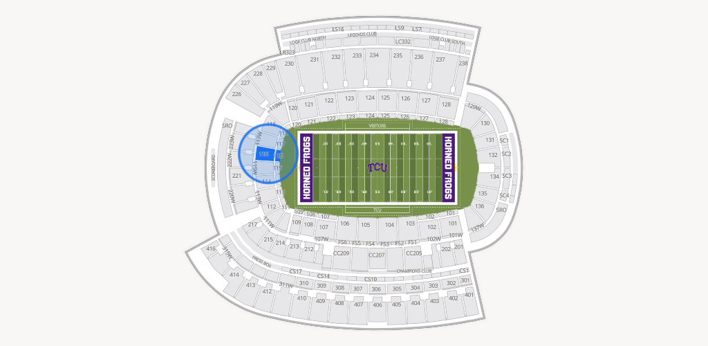 Amon G. Carter Stadium Seating Chart