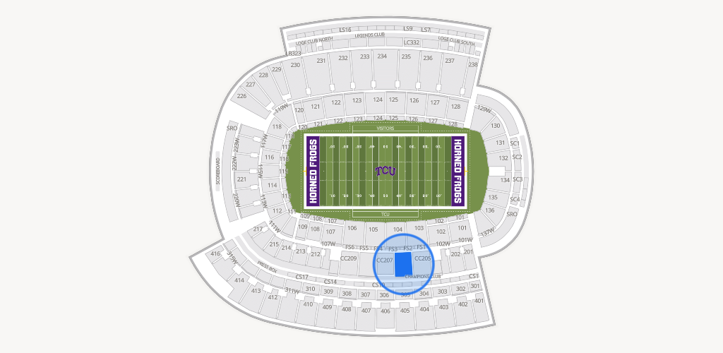 Amon G. Carter Stadium Seating Chart