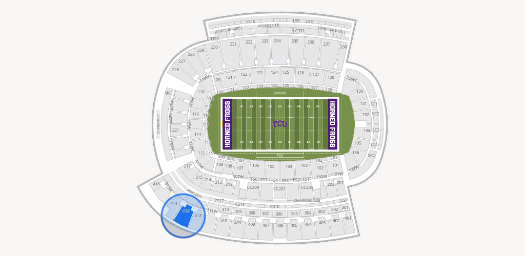 Amon G. Carter Stadium Seating Chart