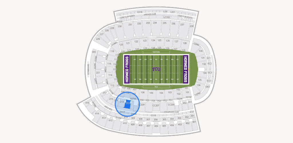 Amon G. Carter Stadium Seating Chart