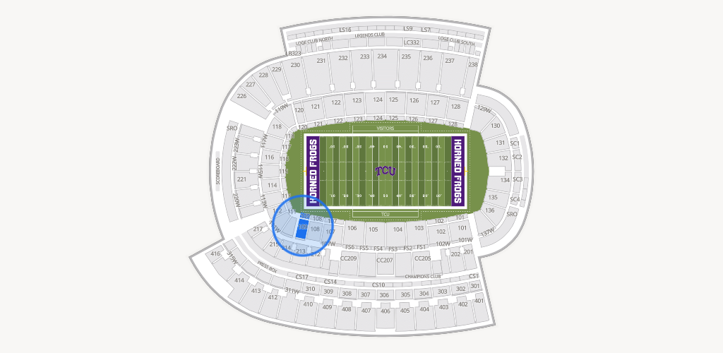 Amon G. Carter Stadium Seating Chart