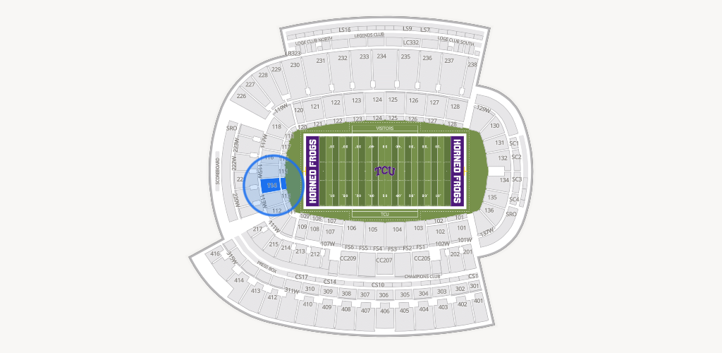 Amon G. Carter Stadium Seating Chart
