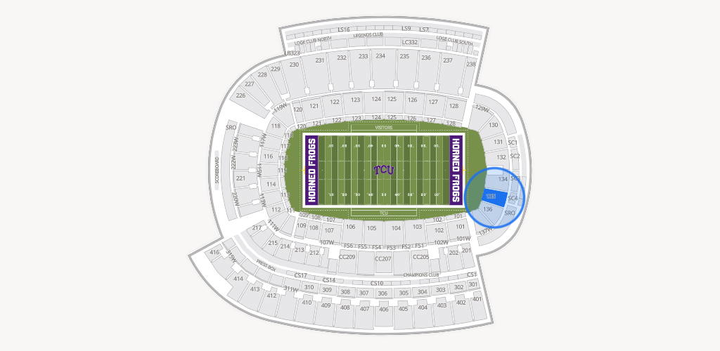 Amon G. Carter Stadium Seating Chart