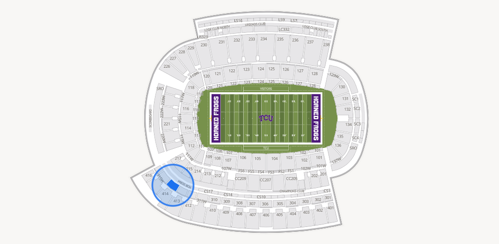 Amon G. Carter Stadium Seating Chart