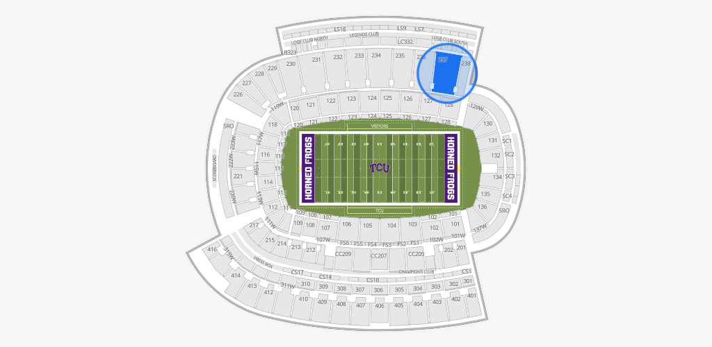 Amon G. Carter Stadium Seating Chart