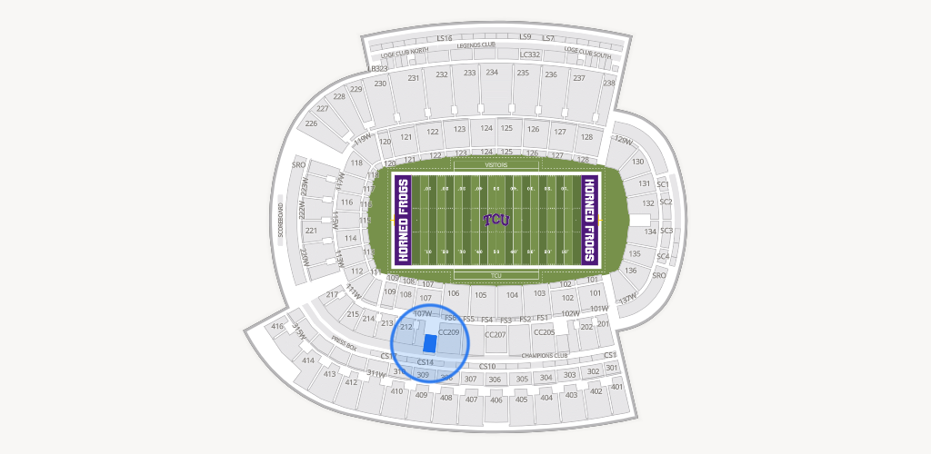 Amon G. Carter Stadium Seating Chart