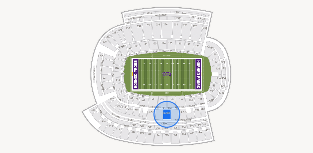 Amon G. Carter Stadium Seating Chart