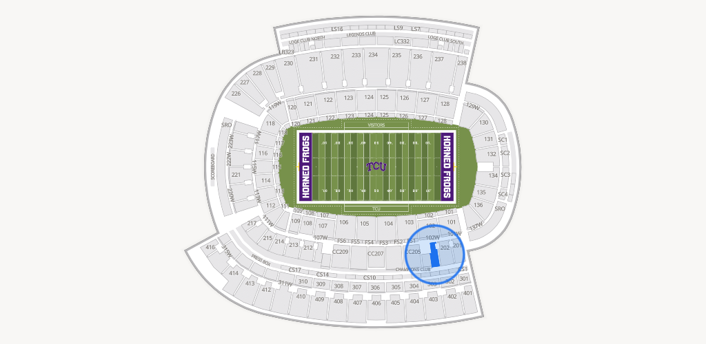 Amon G. Carter Stadium Seating Chart