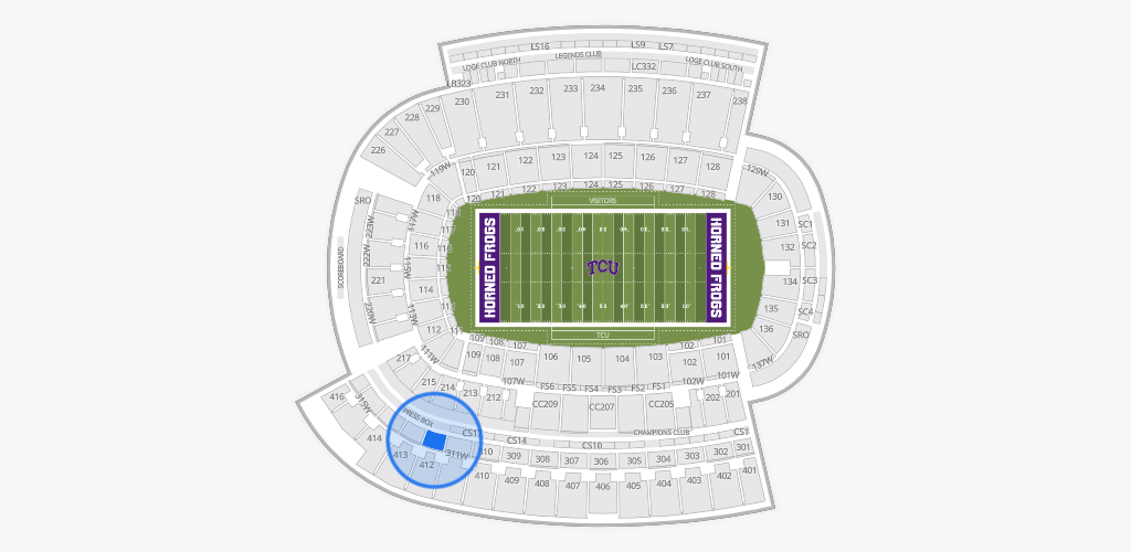Amon G. Carter Stadium Seating Chart