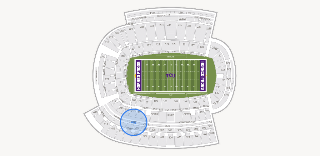 Amon G. Carter Stadium Seating Chart