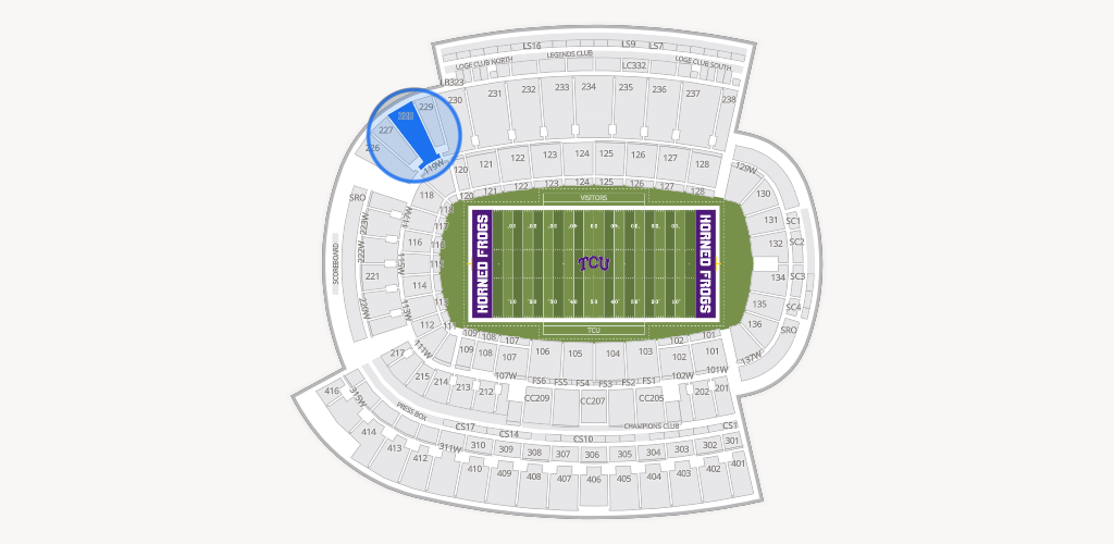 Amon G. Carter Stadium Seating Chart
