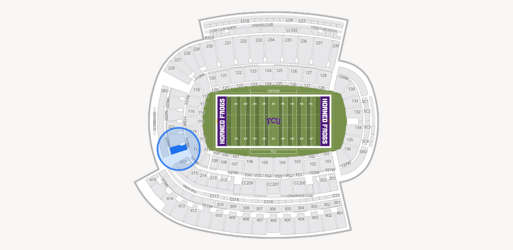 Amon G. Carter Stadium Seating Chart