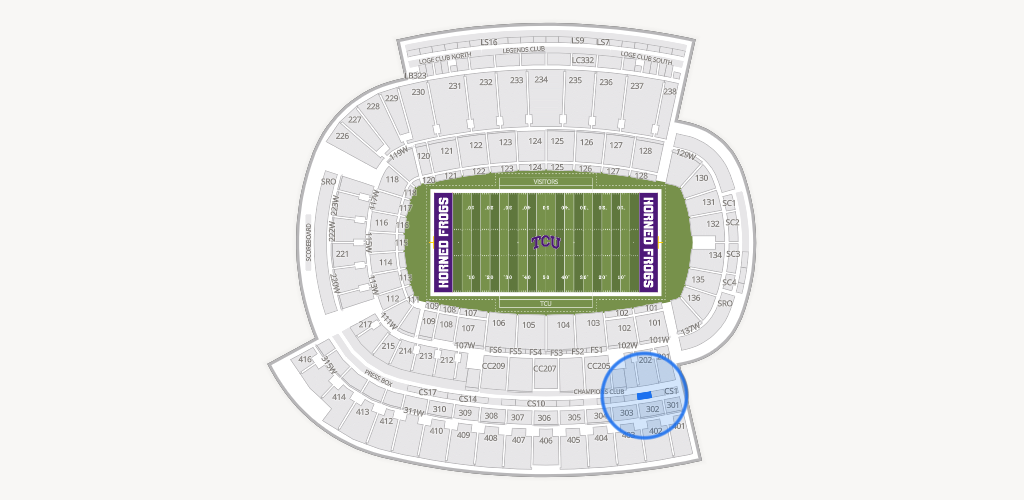 Amon G. Carter Stadium Seating Chart