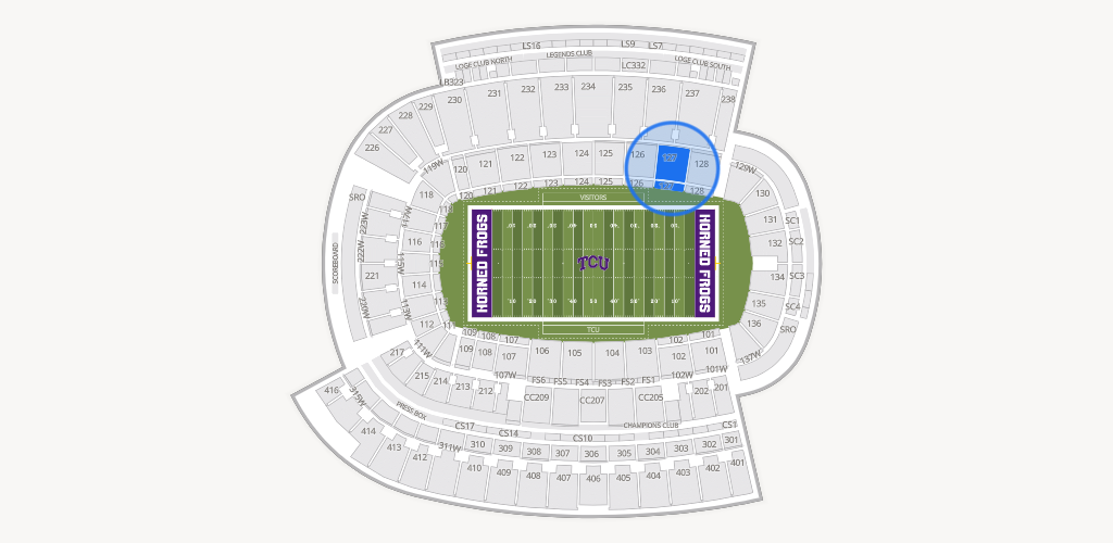 Amon G. Carter Stadium Seating Chart