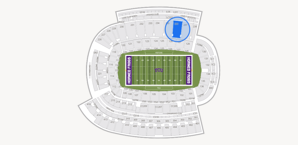 Amon G. Carter Stadium Seating Chart