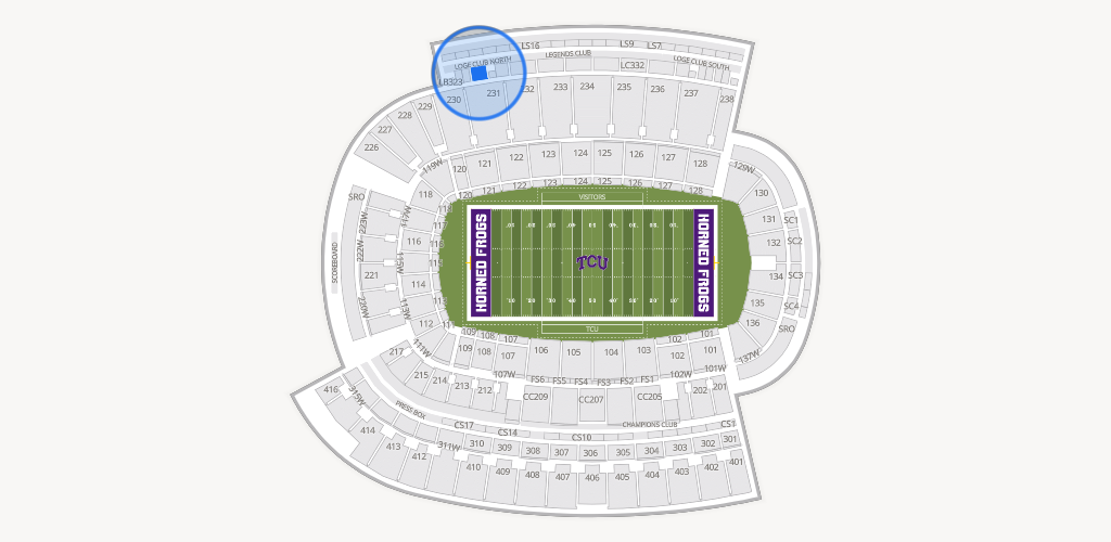 Amon G. Carter Stadium Seating Chart