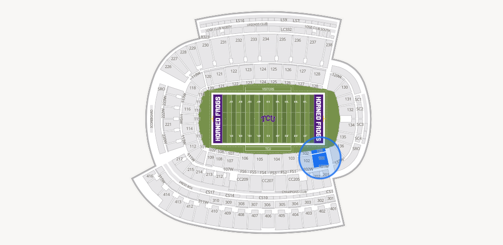 Amon G. Carter Stadium Seating Chart