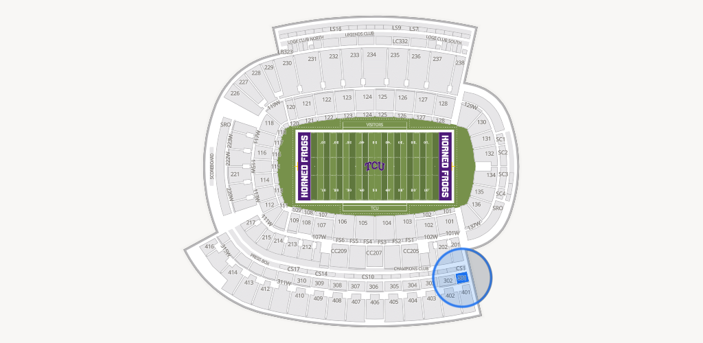 Amon G. Carter Stadium Seating Chart