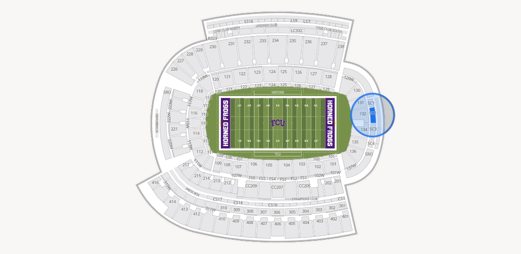 Amon G. Carter Stadium Seating Chart