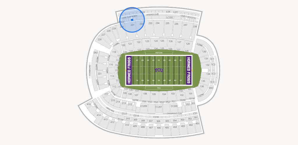 Amon G. Carter Stadium Seating Chart
