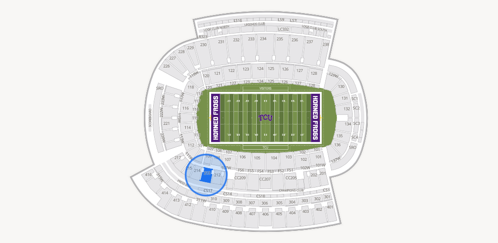 Amon G. Carter Stadium Seating Chart
