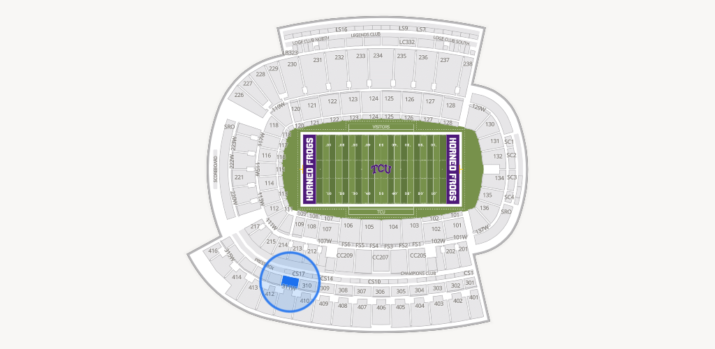 Amon G. Carter Stadium Seating Chart
