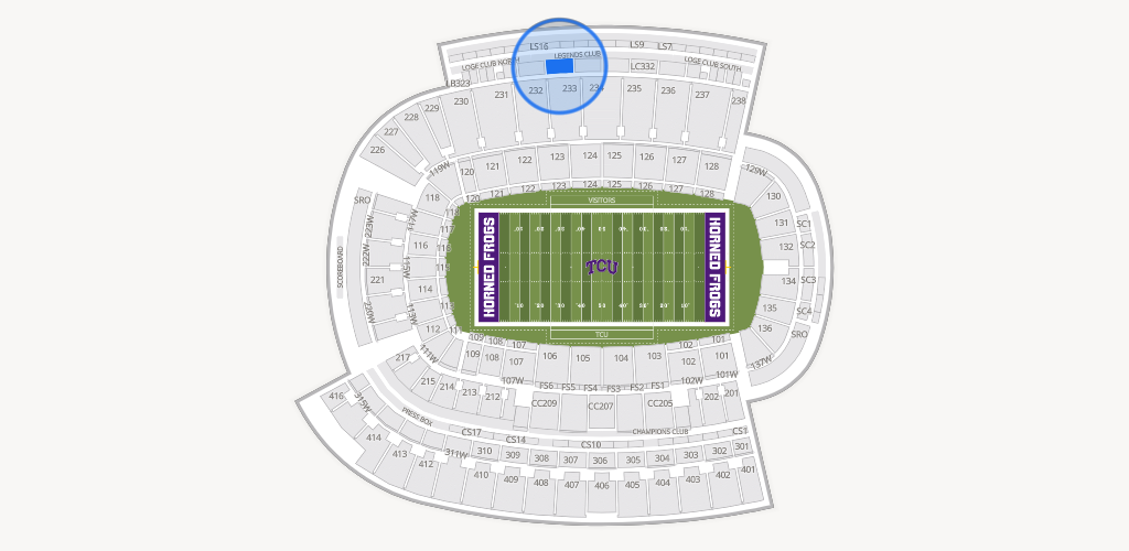 Amon G. Carter Stadium Seating Chart